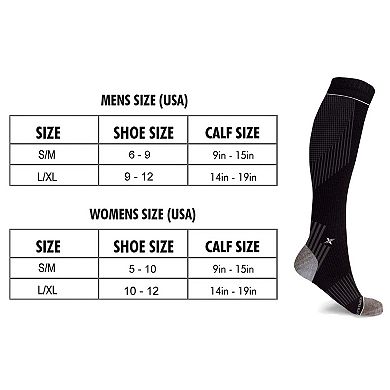 Copper Compression Pain Relief Targeted Knee High Compression Socks - 6 Pair