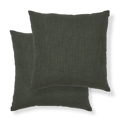 Sonoma Goods For Life® 2-pc. 18" x 18" Textured Slub Solid Pillow Set