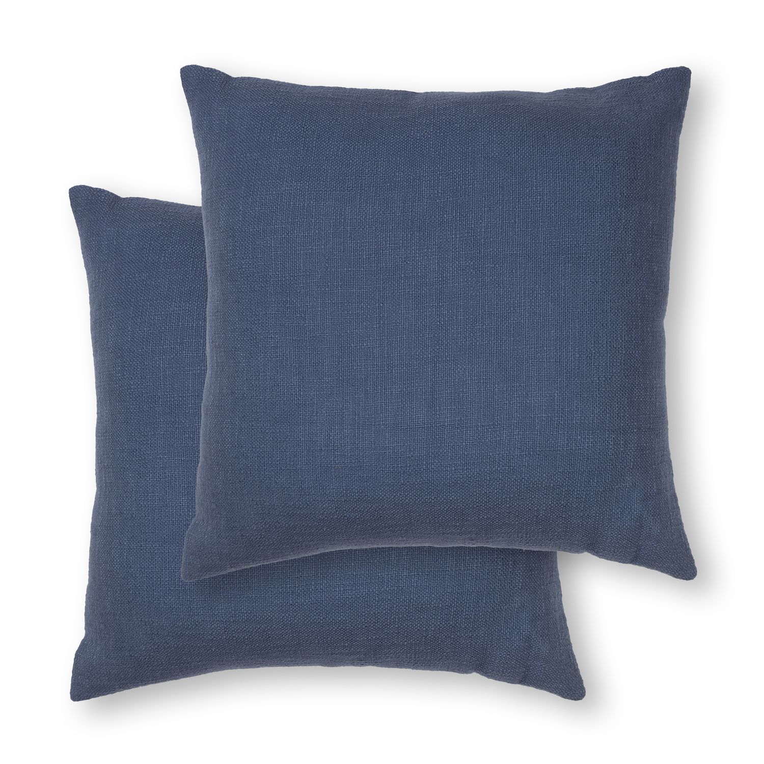 Sonoma Goods For Life® 2-pc. 18" x 18" Textured Slub Solid Pillow Set - Denim