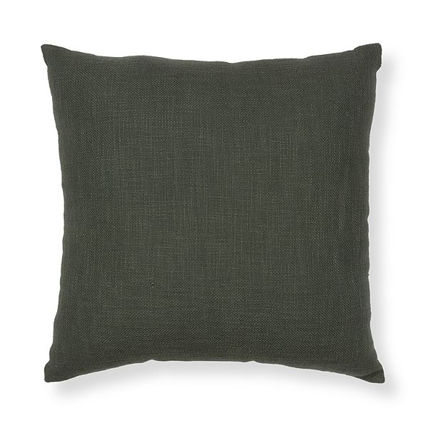 Sonoma Goods For Life® 2-pc. 18" x 18" Textured Slub Solid Pillow Set - Green