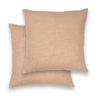 Sonoma Goods For Life® 2 pc 18" x 18" Textured Slub Solid Pillow Set