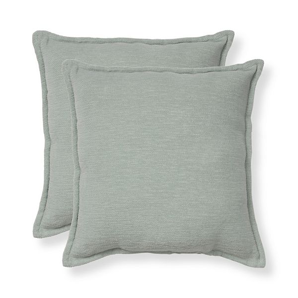 Sonoma Goods For Life® 2 Pack Chenille Pillows - Aqua (18X18)