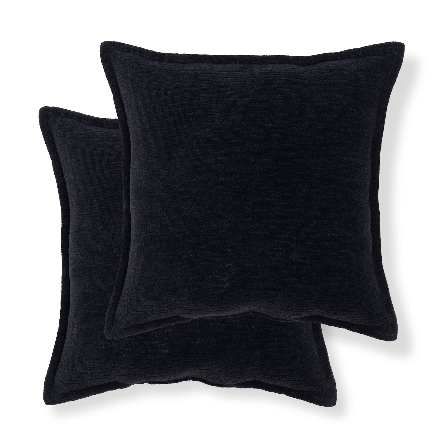 Sonoma Goods For Life® 2 Pack Chenille Pillows - Black (17X17)