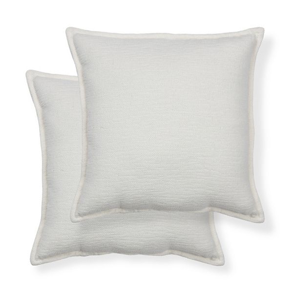 Sonoma Goods For Life® 2 Pack Chenille Pillows - Ivory (17X17)