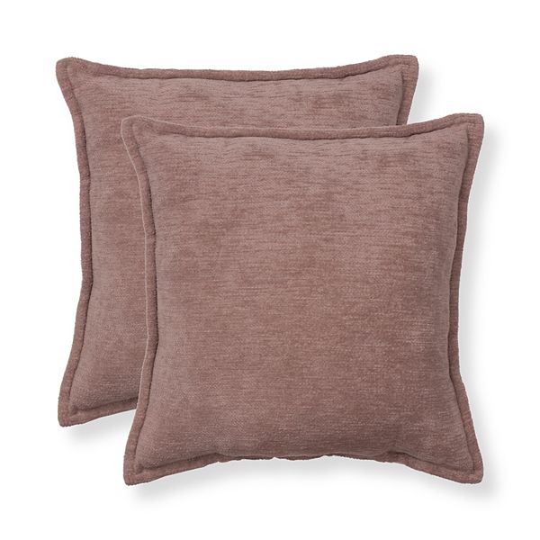 Sonoma Goods For Life® 2 Pack Chenille Pillows - Mauve (18X18)