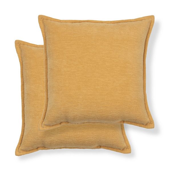 Sonoma Goods For Life® 2 Pack Chenille Pillows - Yellow (17X17)