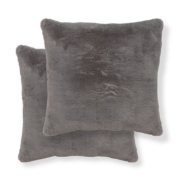Sonoma Goods For Life® 2 Pack Faux Fur Pillows - Gray
