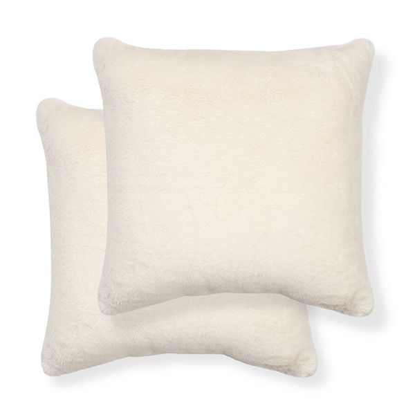 Sonoma Goods For Life® 2 Pack Faux Fur Pillows - Ivory
