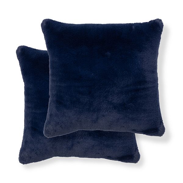Sonoma Goods For Life® 2 Pack Faux Fur Pillows - Navy