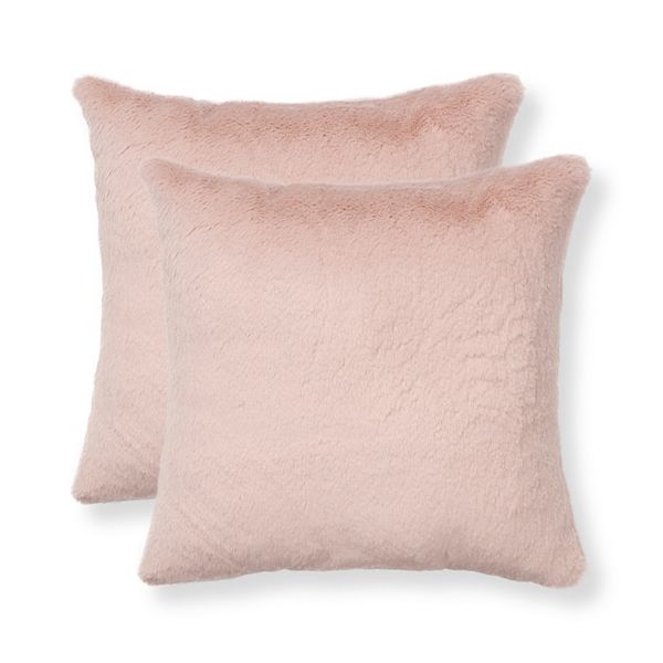 Sonoma Goods For Life® 2 Pack Faux Fur Pillows - Sepia Rose