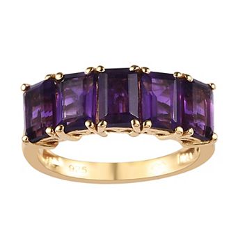 14k Gold Over Silver Natural Peridot Ring