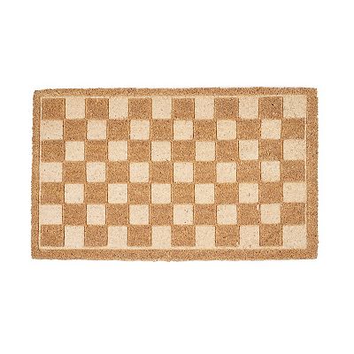 Sonoma Goods For Life® Embossed Checker Coir Doormat