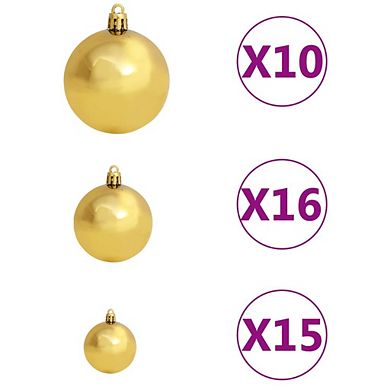 Christmas Leds Ball With Peak, Energy-efficient And Long-lasting, Ideal Decore For Tree, Home