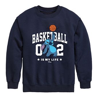Disney's Lilo & Stitch Boys 8-20 Basketball Is My Life Fleece Sweatshirt