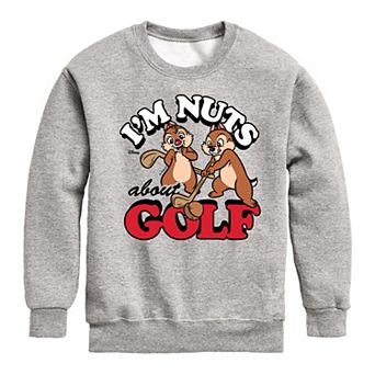 Disney's Chip 'n Dale Boys 8-20 I'm Nuts About Golf Fleece Sweatshirt