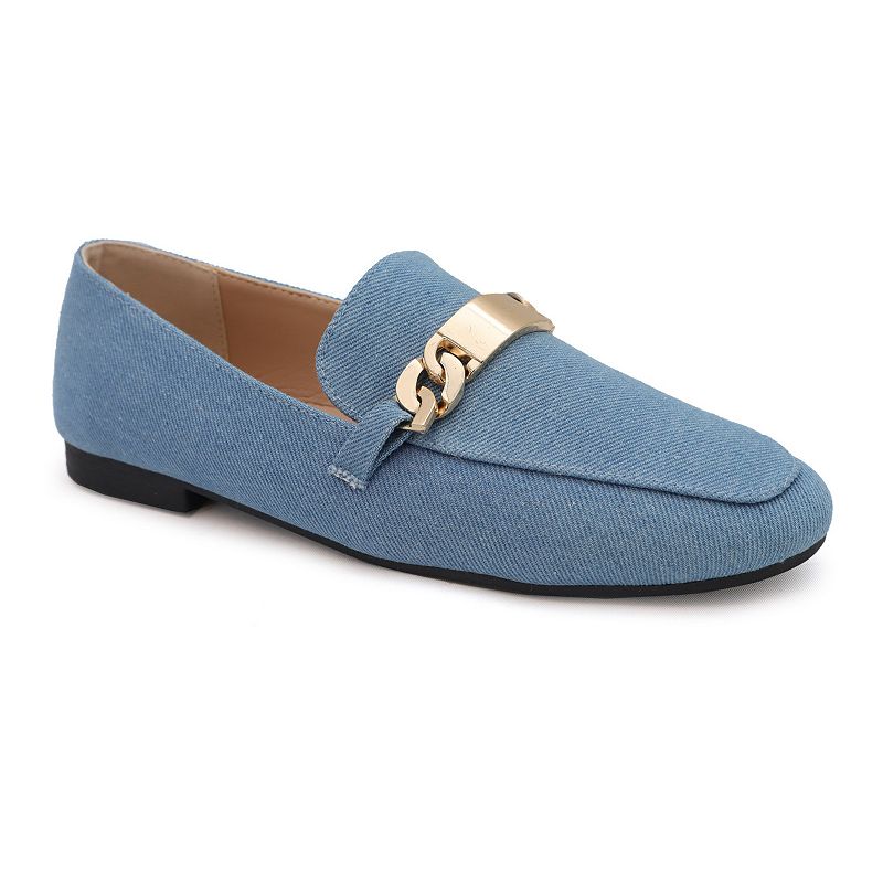 Yoki Edline-36 Women's Dress Loafers, Size: 7.5, Blue