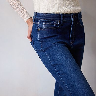 Women's LC Lauren Conrad High Rise Cropped Kickflare Jeans