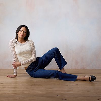 Sitting Lauren Conrad Popsicle Sandals Fashion Look Featuring