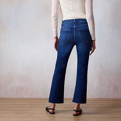 Women's LC Lauren Conrad High Rise Cropped Kickflare Jeans