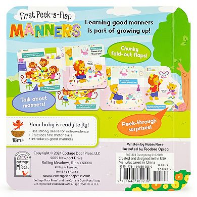 First Peek-A-Flap Manners Children's Book