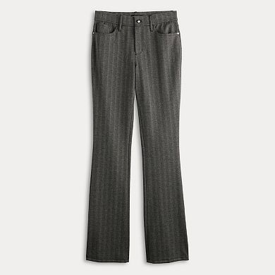 Women's Simply Vera Vera Wang Mid-Rise 5-Pocket Ponte Bootcut Pants