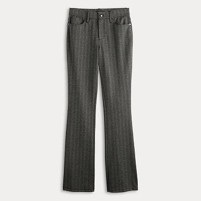 Women's Simply Vera Vera Wang Mid-Rise 5-Pocket Ponte