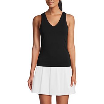 Women's Lands' End Fitted V-Neck Tank Top