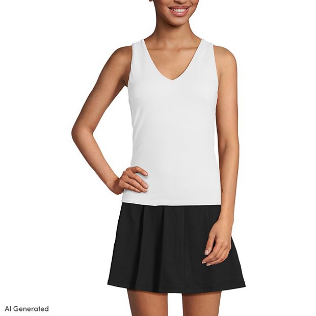 kenneth cole reaction regular fit dress shirt UNRL Women's Performa Fitted Tank Top in Nine Gray main image 1
