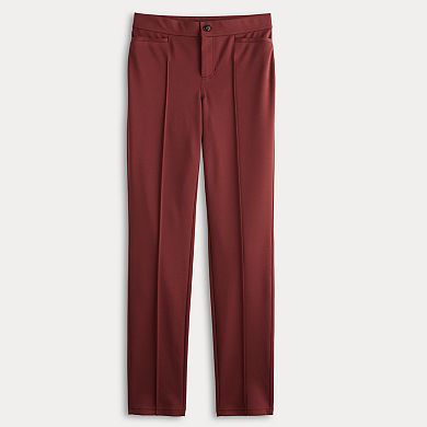 Women's Simply Vera Vera Wang Mid-Rise Pintuck Ponte Skinny Pants