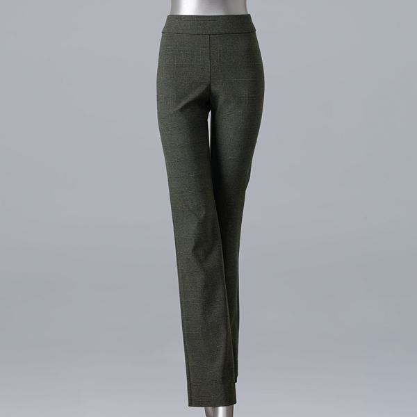 【Raucohouse】Vera bootcut ribbed pants Women's Simply Vera Vera Wang Modern-Fit Bootcut Pants