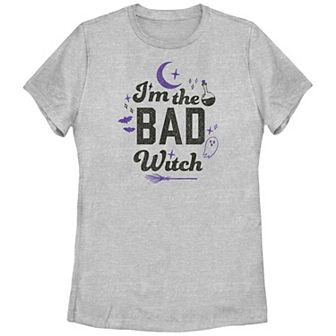 Juniors' I'm The Bad Witch Graphic Tee