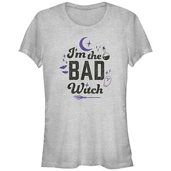 Juniors' I'm The Bad Witch Graphic Tee