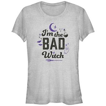 Juniors' I'm The Bad Witch Graphic Tee