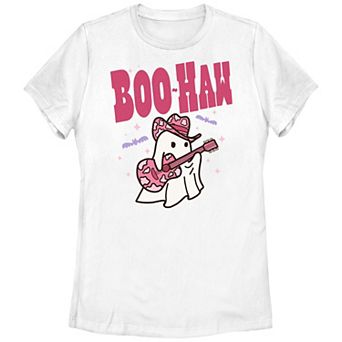 Juniors' Boo-Haw Country Ghost Graphic Tee