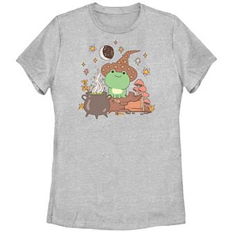 Juniors' Witch Frog Graphic Tee