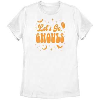Juniors' Let's Go Ghouls Graphic Tee