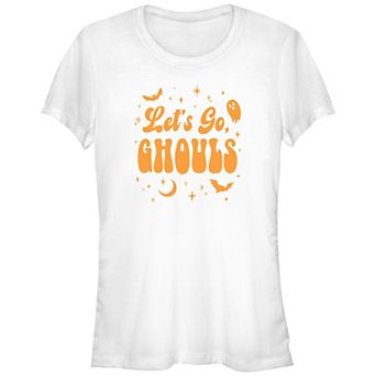 Juniors' Let's Go Ghouls Graphic Tee