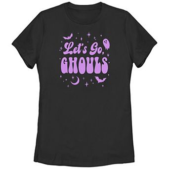 Juniors' Let's Go Ghouls Graphic Tee