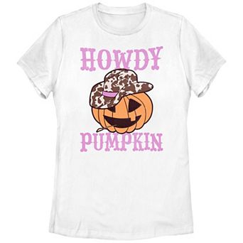 Juniors' Howdy Pumpkin Graphic Tee