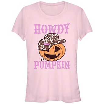 Juniors' Howdy Pumpkin Graphic Tee