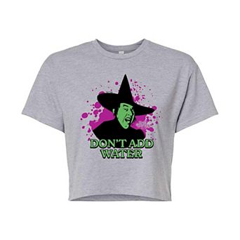 Juniors' Wizard of Oz Wicked Witch Don't Add Water Cropped Tee