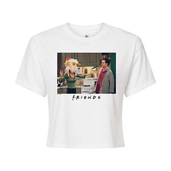 Juniors' Friends Turkey Head Cropped Tee