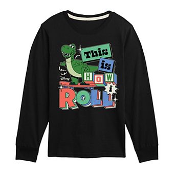 Disney / Pixar's Toy Story Rex Boys 8-20 This Is How I Roll Long Sleeve Graphic Tee