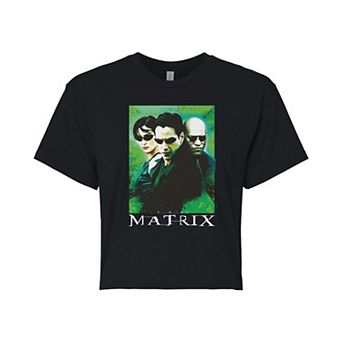 Juniors' The Matrix Cropped Tee