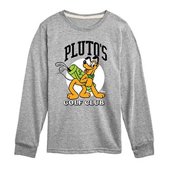 Disney's Mickey Mouse & Friends Pluto Boys 8-20 Golf Club Long Sleeve Graphic Tee