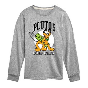 Disney's Mickey Mouse & Friends Pluto Boys 8-20 Golf Club Long Sleeve Graphic Tee
