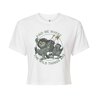 Juniors' Where The Wild Things Are Find Me Cropped Tee