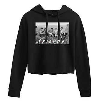 Juniors' Friends Skyline Cropped Hoodie
