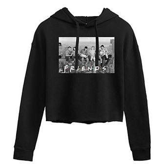 Juniors' Friends Skyline Cropped Hoodie