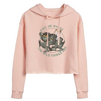 Juniors' Where The Wild Things Are Find Me Cropped Hoodie